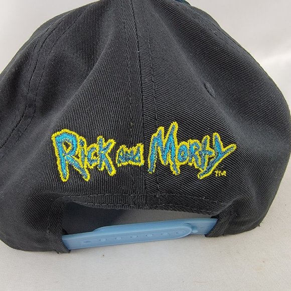Rick and Morty Snapback Hat Baseball Cap Vindicator Cosplay Costume Black Blue - Picture 3 of 6